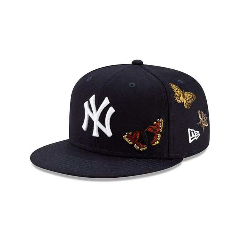 MLB New York Yankees X Felt 59Fifty Fitted (DGJ3013) - Blue New Era Caps